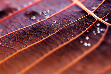 
Autumn Texture closeup of Leaf & leaves, beautiful Aabtract organic nature photo, lo fi and soft focus , short depth of field, great background or cover