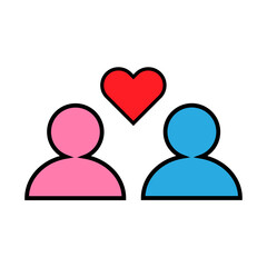 vector illustration depicting love