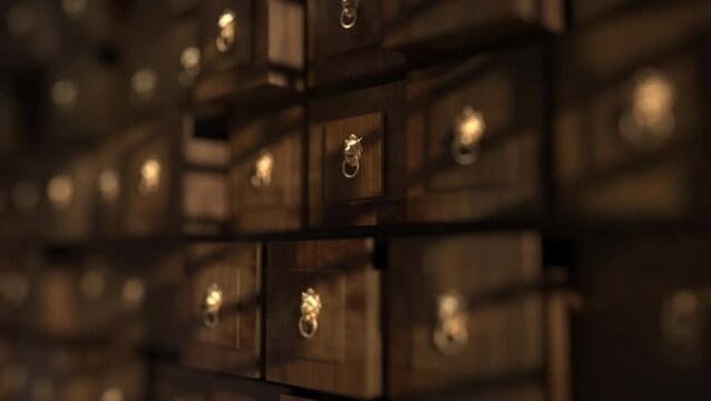 wood drawers in chinese medicine shop