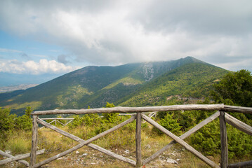 View over mountains