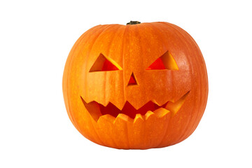 halloween pumpkin isolated on white