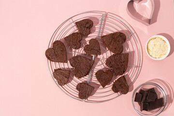 heart-shaped cookies for valentine's day