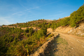 View over mountains