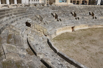 Roman amphitheater in Lecce, Italy