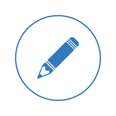 Picture drawing pencil symbol icon | Circle version icon |