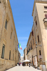 Old street in Lecce, Italy