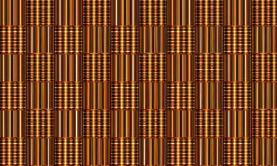 Wall Of Golden Brown Texture Pattern