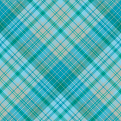 Seamless pattern in cold green, blue and gray colors for plaid, fabric, textile, clothes, tablecloth and other things. Vector image. 2