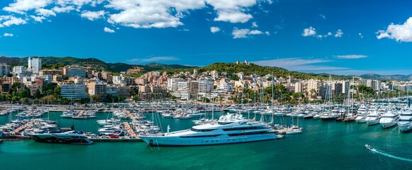 Marina in Palma De Mallorca, Spain, Europe	 - 536839099