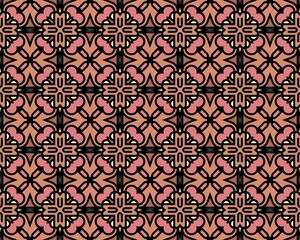 Oriental ethnic geometric seamless Tile pattern made with various traditional elements style design