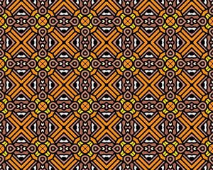 Oriental ethnic geometric seamless Tile pattern made with various traditional elements style design