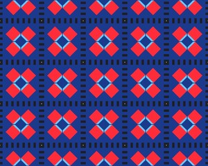 Obraz premium Oriental ethnic geometric seamless Tile pattern made with various traditional elements style design