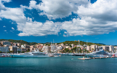 Fototapeta na wymiar Marina in Palma De Mallorca, Spain, Europe 