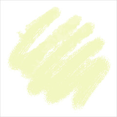A yellow light spot of paint without a background. Vector brushstroke for backgrounds and other designs.