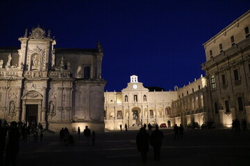 Obraz premium Lecce Cathedral at Duomo Square in Lecce, Italy