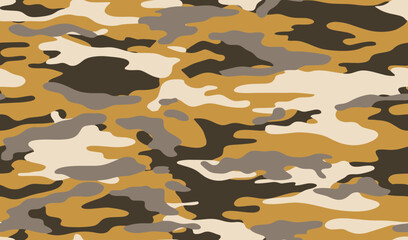 Full seamless camouflage texture skin pattern vector for military textile. Usable for Jacket Pants Shirt and Shorts. Army camo design for fabric print.