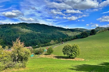 Fototapeta na wymiar landscape in the Strazovske Vrchy mountains