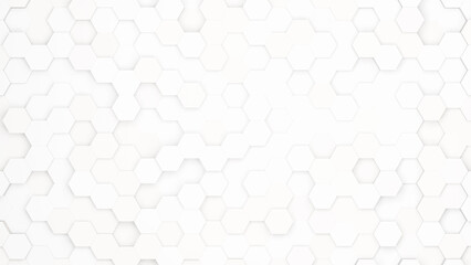 Realistic abstract honeycomb background. 3d rendering.