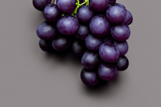 a picture of black grapes, juicy and healthy fruit