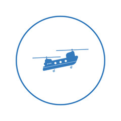 Helicopters carrying passengers icon | Circle version icon |