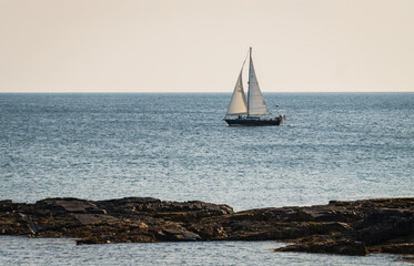 sailing on the coast of Ogunquit, Maine
