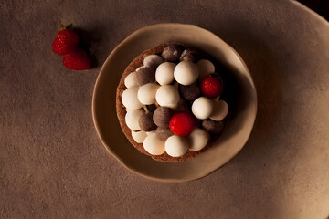 an image of amandine dessert, sweet sugary food