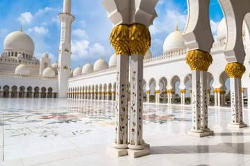 Fotobehang Sjeik Zayed-moskee in Abu Dhabi © Sergii Figurnyi