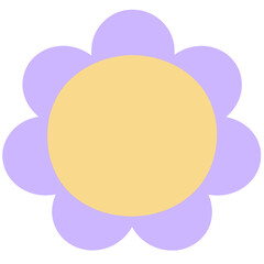 Cute Cartoon Flower Doodle Illustration