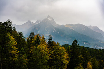 Hahnenkamm, Reutte, Tirol, Landschaft, Berge, Herbst, Kellenspitze, Stuibenfälle