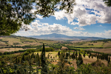 Fototapeta na wymiar Toskana, Toscana, Landschaft, Italien, Pienza, Italy