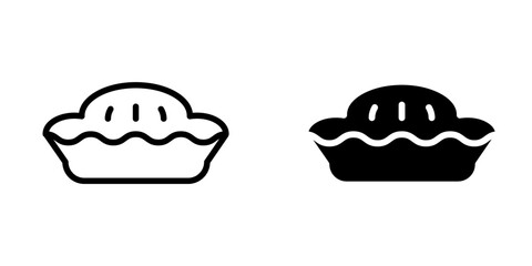 Obraz premium Pie icon template