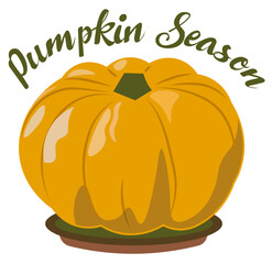 Pumpkin Season Pie with Text