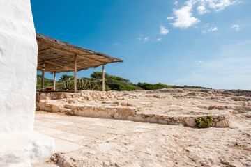 Cala de Binibeca en isla de menorca
