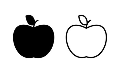 Apple icon vector for web and mobile app. Apple sign and symbols for web design.