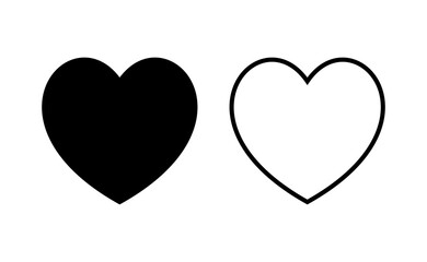 Love icon vector for web and mobile app. Heart sign and symbol. Like icon vector.