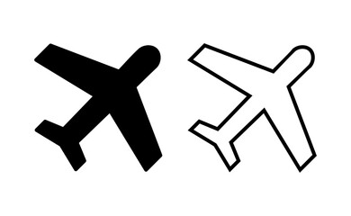 Plane icon vector for web and mobile app. Airplane sign and symbol. Flight transport symbol. Travel sign. aeroplane