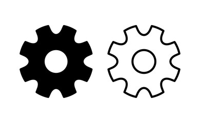 setting Icon vector for web and mobile app. Cog settings sign and symbol. Gear Sign