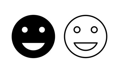 smile icon vector for web and mobile app. smile emoticon icon. feedback sign and symbol
