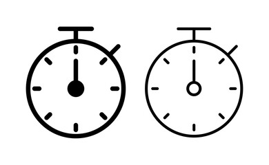 stopwatch icon vector for web and mobile app. Timer sign and symbol. Countdown icon. Period of time