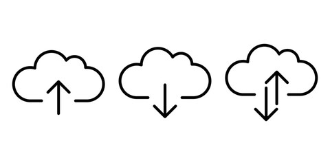 Cloud with arrow icon