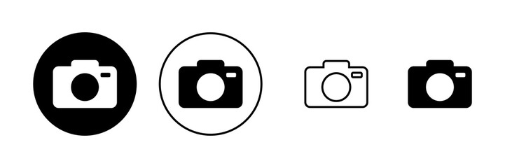 Camera icon vector. photo camera sign and symbol. photography icon.