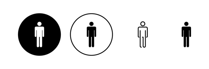 Man icon vector. male sign and symbol. human symbol