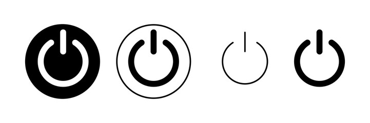 Power icon vector. Power Switch sign and symbol. Electric power