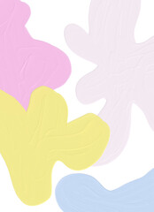 Frames Acrylic Texture Bubble Gum, Vanilla, Mango, Orange delicate pastel shades, Pear, Playful, Childish