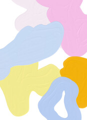 Frames Acrylic Texture Bubble Gum, Vanilla, Mango, Orange delicate pastel shades, Pear, Playful, Childish