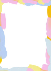 Frames Acrylic Texture Bubble Gum, Vanilla, Mango, Orange delicate pastel shades, Pear, Playful, Childish