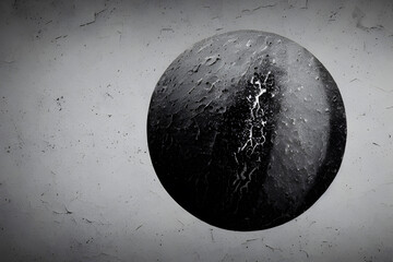 Abstract Illustration Grey Background Grunge Sphere Ball