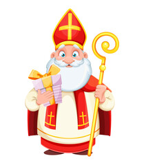 Saint Nicholas or Sinterklaas. Merry Christmas