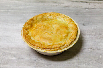A delicious chicken pot pie.