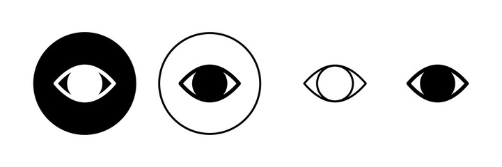 Eye icon vector. Eye sign and symbol. Look and Vision icon.